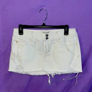 White Abercrombie & Fitch Mini Skirt